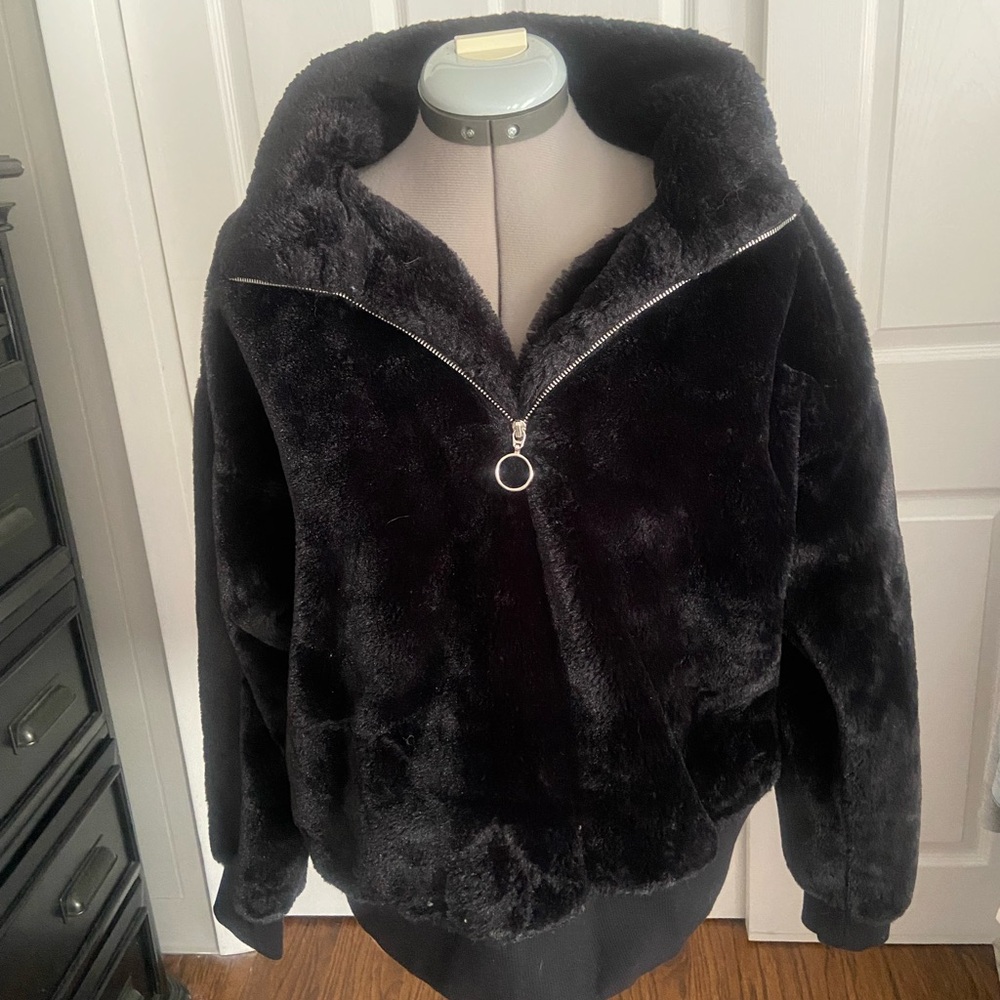 Nine West Black Teddy Jacket
